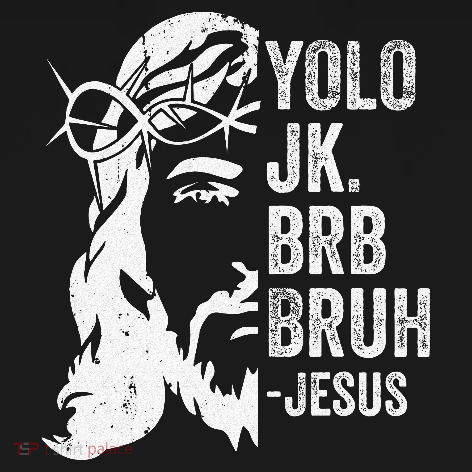 Yolo Jk Brb BRUH Jesus Funny Easter Ressurection Story Women's Hoodie