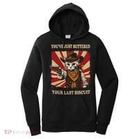 YouVe Just Buttered Your Last Biscuit Western Cat Cowboy Women's Hoodie thumb 0