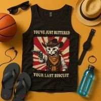 YouVe Just Buttered Your Last Biscuit Western Cat Cowboy Tank Top thumb 4