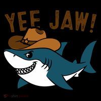 Yee Jaw Cowboy Old Western Shark Coffee Mug thumb 5