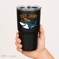 Yee Jaw Cowboy Old Western Shark Tumbler thumb 2