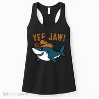 Yee Jaw Cowboy Old Western Shark Women's Tank Top thumb 0