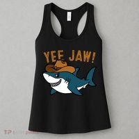 Yee Jaw Cowboy Old Western Shark Women's Tank Top thumb 3