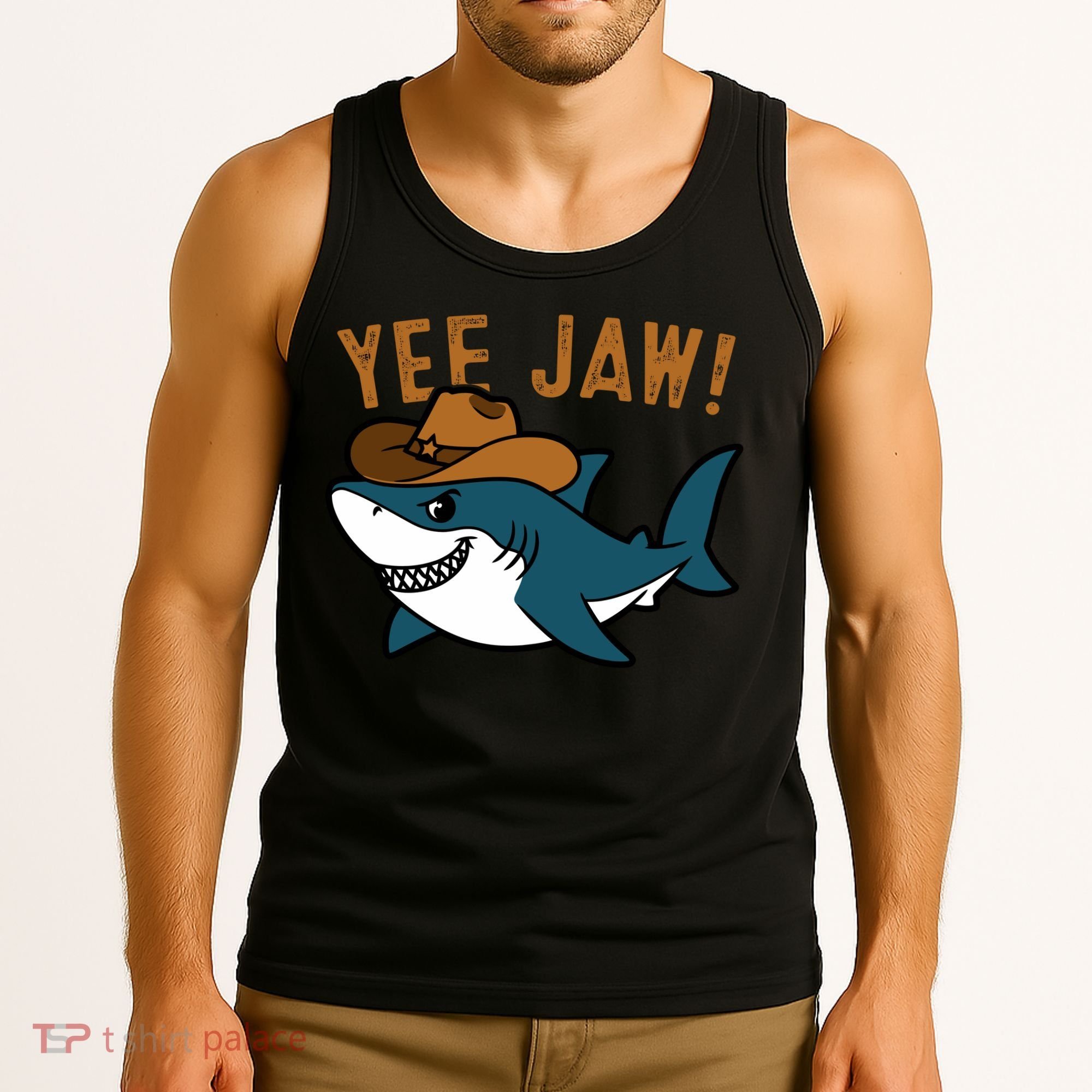 Yee Jaw Cowboy Old Western Shark Tank Top