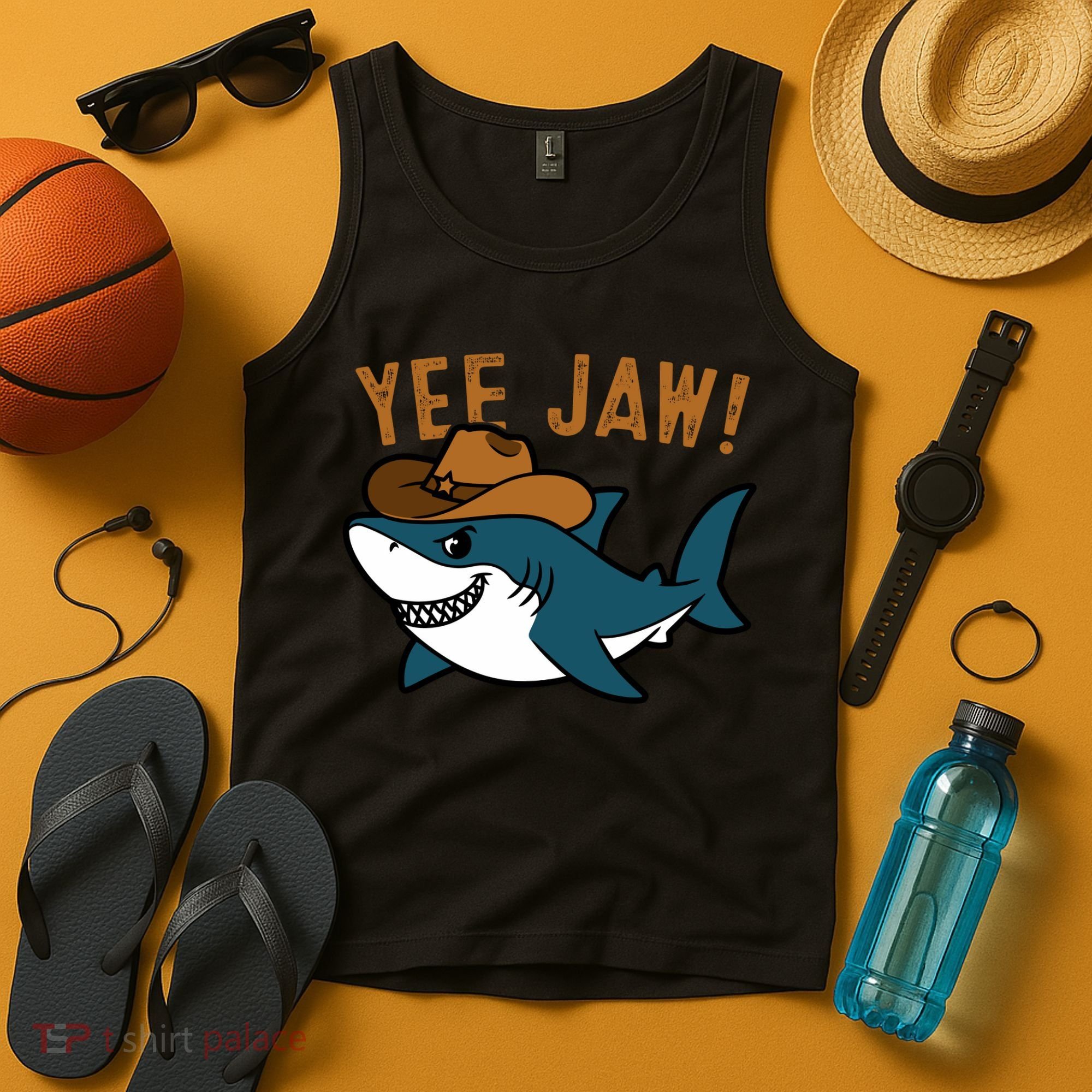 Yee Jaw Cowboy Old Western Shark Tank Top