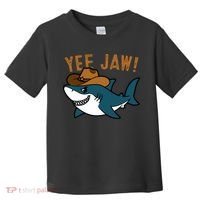 Yee Jaw Cowboy Old Western Shark Toddler T-Shirt thumb 0