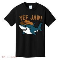 Yee Jaw Cowboy Old Western Shark Kids T-Shirt thumb 0