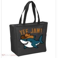 Yee Jaw Cowboy Old Western Shark Tote Bag thumb 2