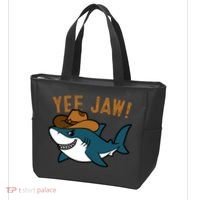 Yee Jaw Cowboy Old Western Shark Tote Bag thumb 3