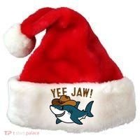 Yee Jaw Cowboy Old Western Shark Santa Hat thumb 0