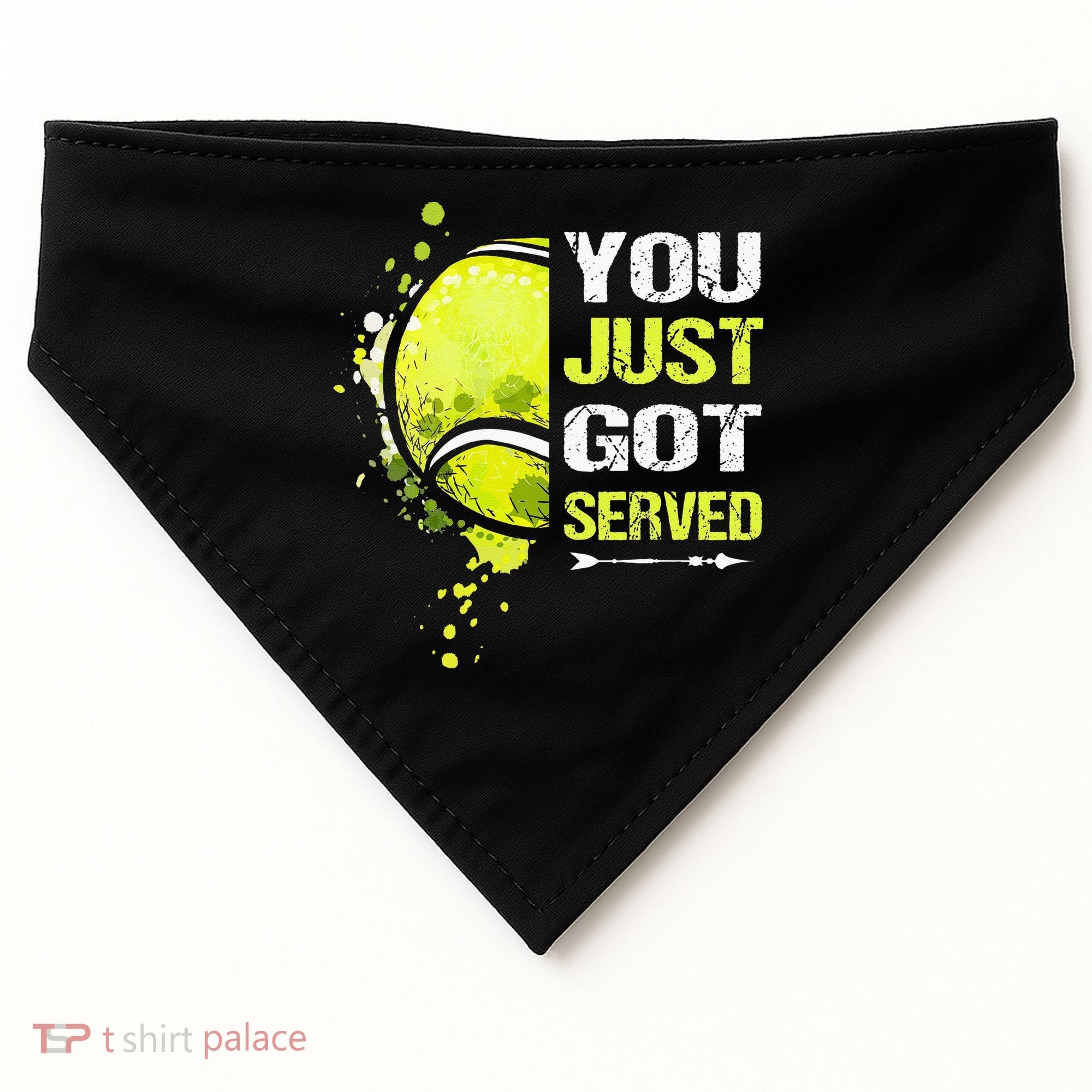You Just Got Served Tennis USA-Made Doggie Bandana