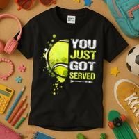 You Just Got Served Tennis Kids T-Shirt thumb 3