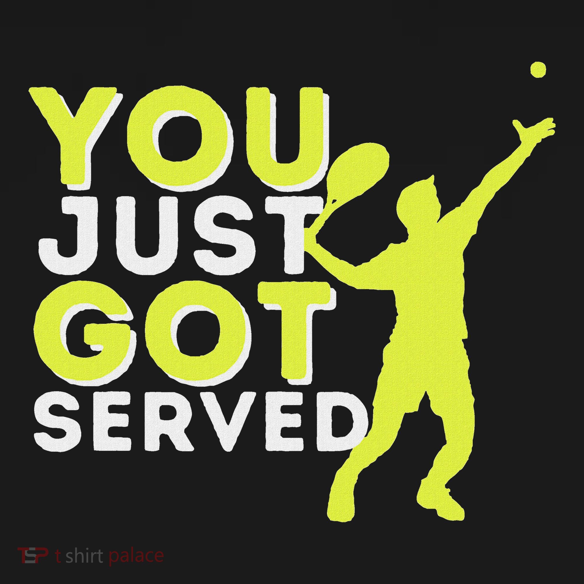You Just Got Served Funny Tennis Player & Tennis Coach Women's Hoodie