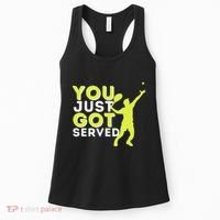 You Just Got Served Funny Tennis Player & Tennis Coach Women's Tank Top thumb 0