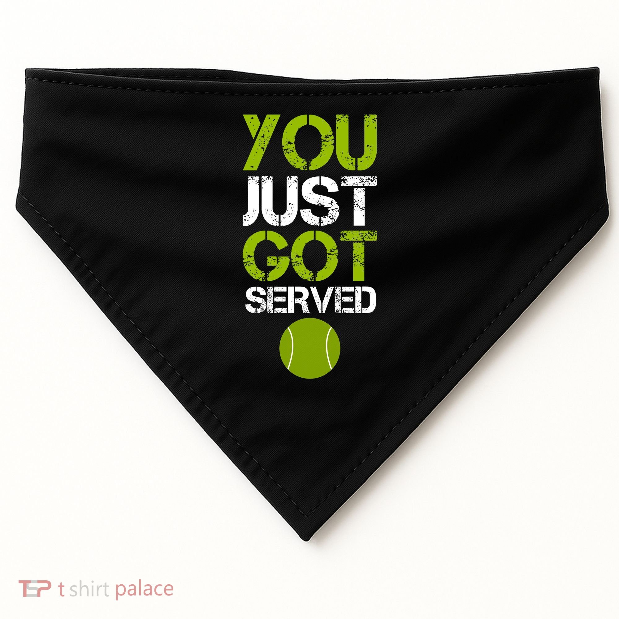 You Just Got Served Tennis Player USA-Made Doggie Bandana