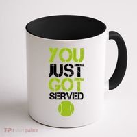 You Just Got Served Tennis Player Coffee Mug thumb 1