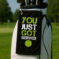 You Just Got Served Tennis Player Golf Towel thumb 2