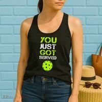 You Just Got Served Pickleball Funny Pickleball Player Sport Women's Tank Top thumb 2