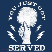 You Just Got Served Hand Holding Ping Pong Paddle Sport Women's Hoodie thumb 2