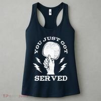 You Just Got Served Hand Holding Ping Pong Paddle Sport Women's Tank Top thumb 3