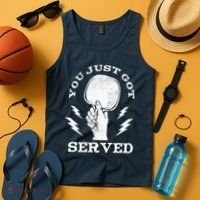 You Just Got Served Hand Holding Ping Pong Paddle Sport Tank Top thumb 4