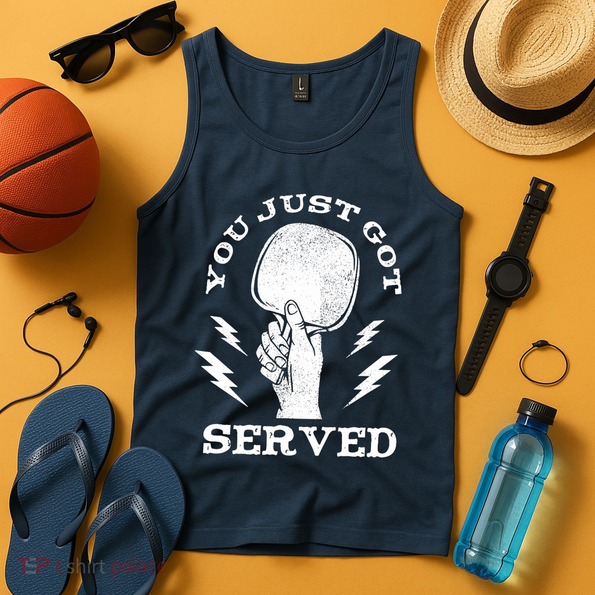 You Just Got Served Hand Holding Ping Pong Paddle Sport Tank Top