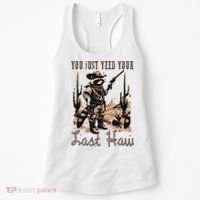 You Just Yeed Your Last Haw Funny Raccoon Women's Tank Top thumb 0