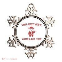 You Just Yeed Your Last Haw Funny Bear Cowboy Meme Ornament thumb 0