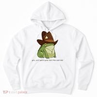 You Just Yeed Your Last Haw Partner Cowboy Frog Meme Hoodie thumb 0