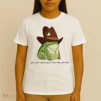 You Just Yeed Your Last Haw Partner Cowboy Frog Meme T-Shirt thumb 4