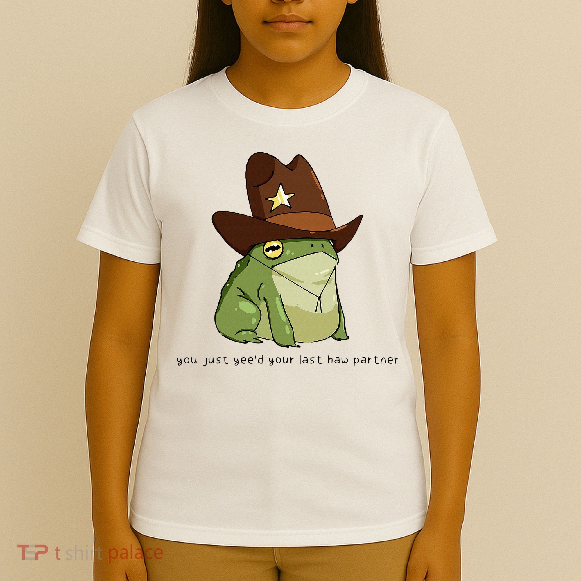You Just Yeed Your Last Haw Partner Cowboy Frog Meme T-Shirt