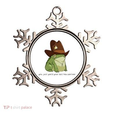You Just Yeed Your Last Haw Partner Cowboy Frog Meme Ornament
