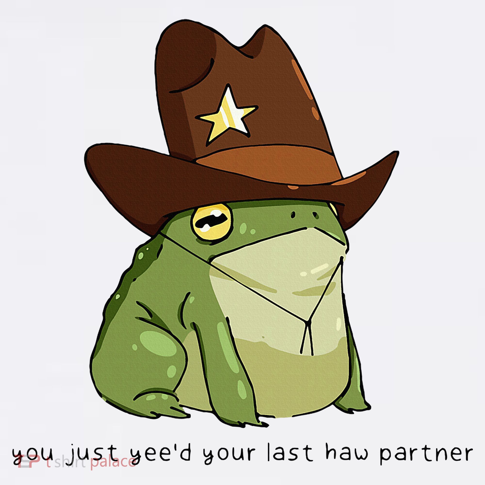 You Just Yeed Your Last Haw Partner Cowboy Frog Meme Women's Tank Top