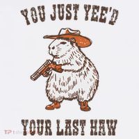 You Just YeeD Your Last Haw Funny Cowboy Capybara Sarcastic Women's Tank Top thumb 5
