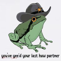 You Just Yeed Your Last Haw Funny Frog Long Sleeve Shirt thumb 2