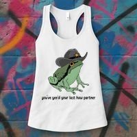 You Just Yeed Your Last Haw Funny Frog Women's Tank Top thumb 3