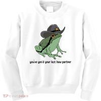 You Just Yeed Your Last Haw Funny Frog Kids Sweatshirt thumb 0