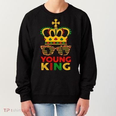 Young King Crown African American 1865 Junenth Cool Gift Women's Sweatshirt