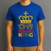 Young King Crown African American 1865 Junenth Cool Gift T-Shirt thumb 3