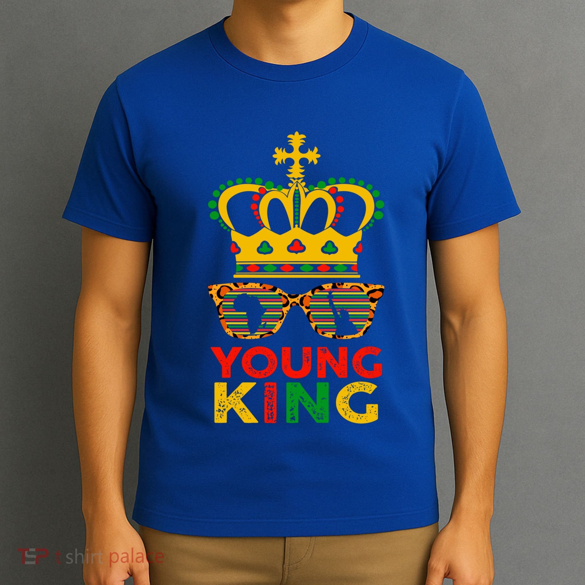 Young King Crown African American 1865 Junenth Cool Gift T-Shirt