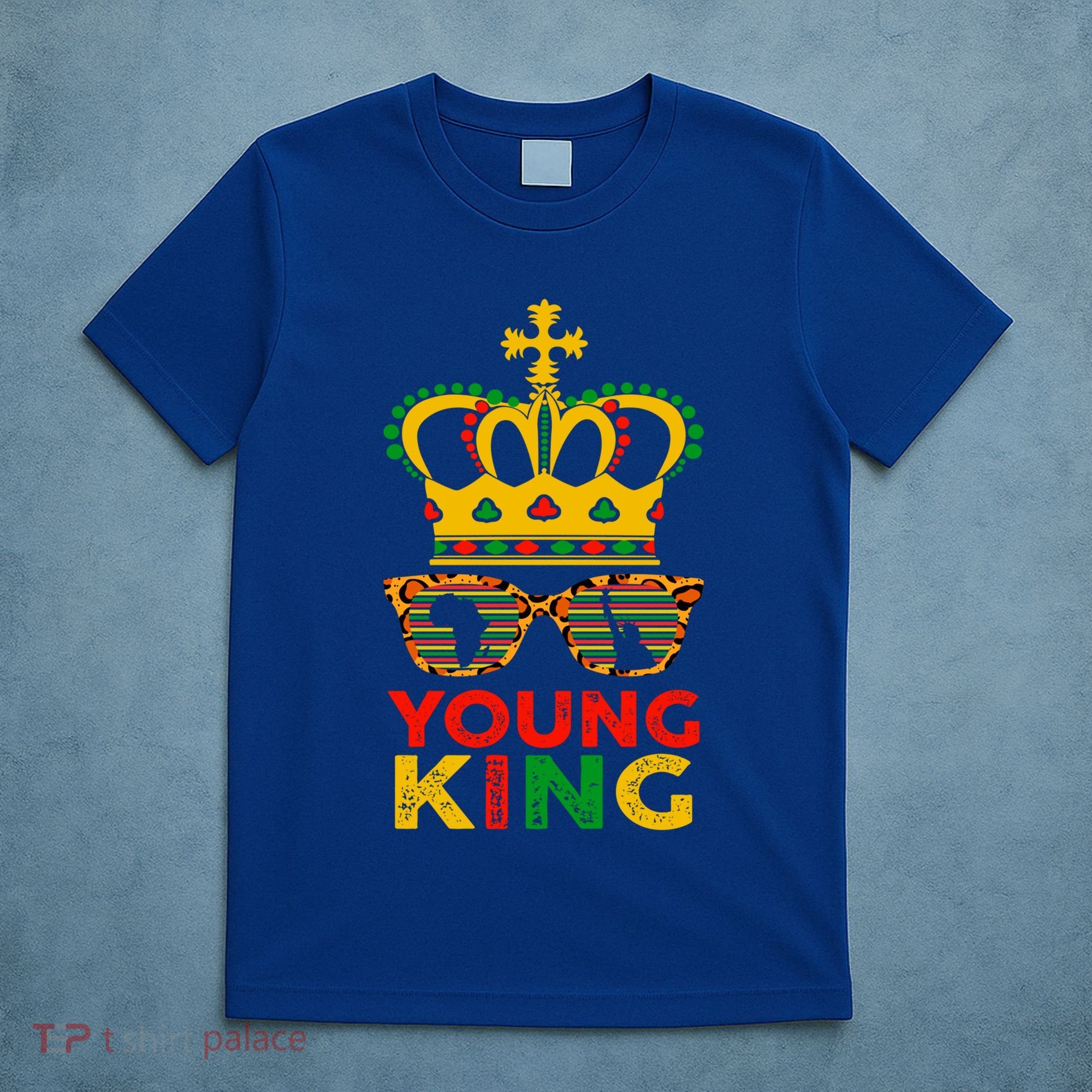 Young King Crown African American 1865 Junenth Cool Gift T-Shirt