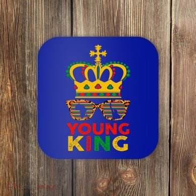 Young King Crown African American 1865 Junenth Cool Gift Coaster