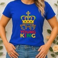 Young King Crown African American 1865 Junenth Cool Gift Women's T-Shirt thumb 2