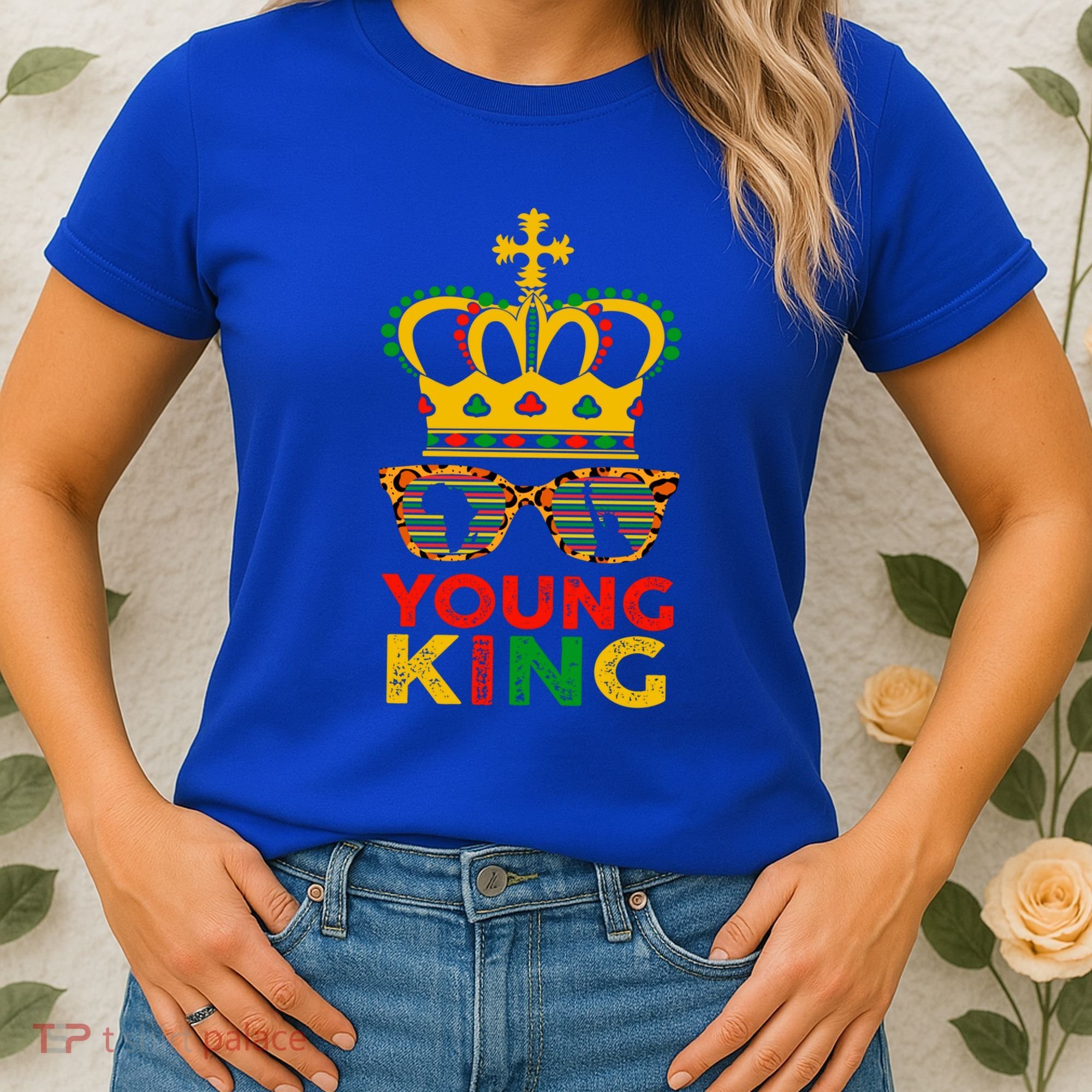 Young King Crown African American 1865 Junenth Cool Gift Women's T-Shirt