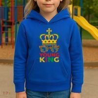 Young King Crown African American 1865 Junenth Cool Gift Kids Hoodie thumb 3