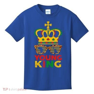 Young King Crown African American 1865 Junenth Cool Gift Kids T-Shirt