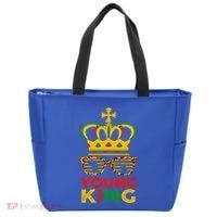Young King Crown African American 1865 Junenth Cool Gift Tote Bag thumb 0