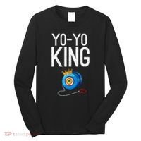 Yoyo King Crown Funny Yoyo Enthusiast Gift Long Sleeve Shirt thumb 0