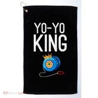 Yoyo King Crown Funny Yoyo Enthusiast Gift Golf Towel thumb 0
