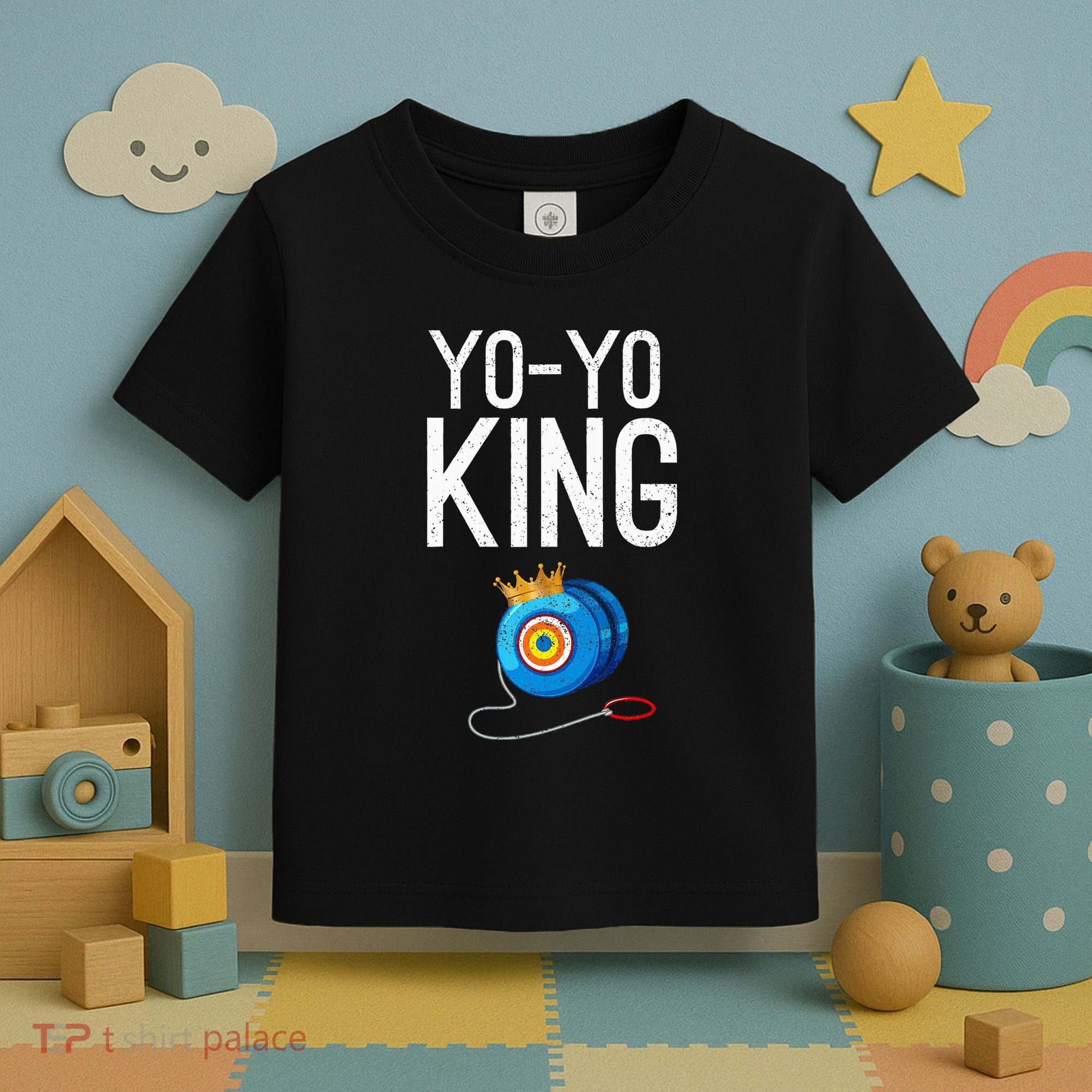 Yoyo King Crown Funny Yoyo Enthusiast Gift Toddler T-Shirt